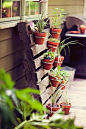 DIY pallet turned planter | Secret Garden | Pinterest