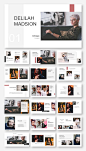 Clean & Fashion Model Presentation Template – Original and high quality PowerPoint Templates download