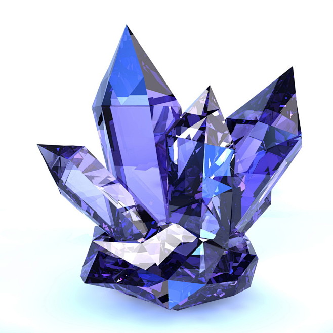 Blue Crystal Abstrac...