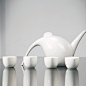 梅纳雪 陶瓷骨瓷小水滴茶具套装 整套功夫茶具 高档礼品