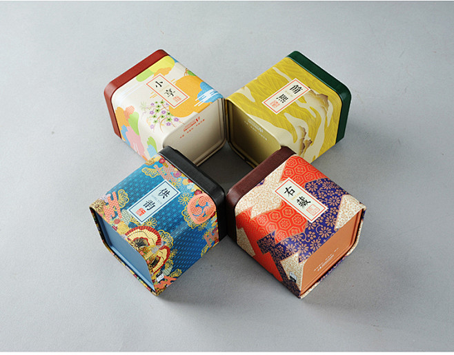 新锐包装 多彩小铁盒 适合各种茶叶 多种...