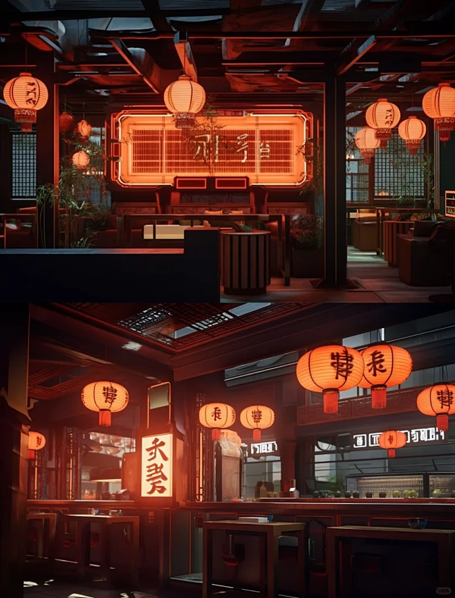 原创AI餐饮设计|新中式酒馆 - 小红书-花瓣网