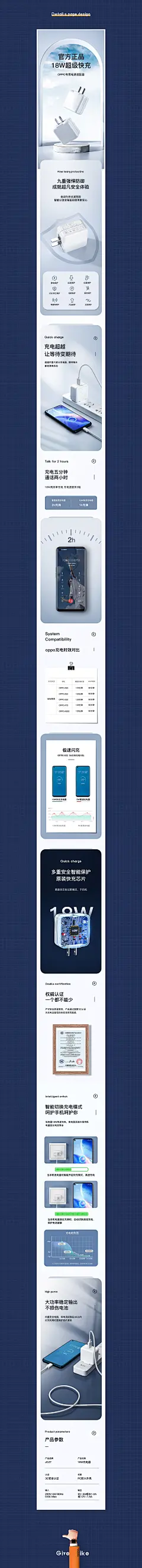 充电头快充详情页网页电商学广东话的谢先生 - 原创作品 -  