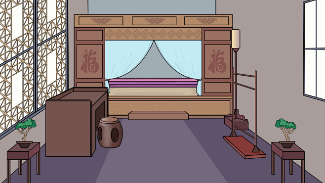古代卧室