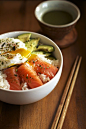 Salmon Sashimi Rice Bowl