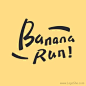  香蕉快跑玉米汁Logo设计 