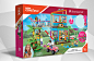 American Girl : American Girl toy Packaging developed for Mega Construx / Mattel toy line. The project involved the research and creation of background and environmental images and graphic textures for the packaging. The project was developed in colaborat