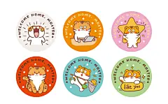 ip虎萌萌形象设计原创胖虎年2022文创产品生肖动物小老虎插画设计