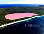 澳大利亚，希利尔湖 (Lake Hillier) 

澳大利亚西南岸的岛屿上有一个如梦似幻的粉红色湖泊希利尔湖 (Lake Hillier) ，科学家推论它的形成原因是因为湖中的矿物质沉淀。粉粉嫩嫩的湖泊已叫人惊奇，周围更有葱郁丛林和碧蓝海水环绕，绝佳的“配色”令这块海岸风景就如彩色宝石般璀璨迷人。