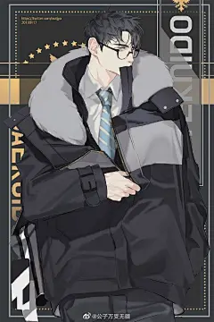 180cm男团杂志封面插画，插画师笔下的男神太帅了吧，喜欢古风装的那个小哥哥！（twi：Notjya）#插画##二次元壁纸# ​​​​