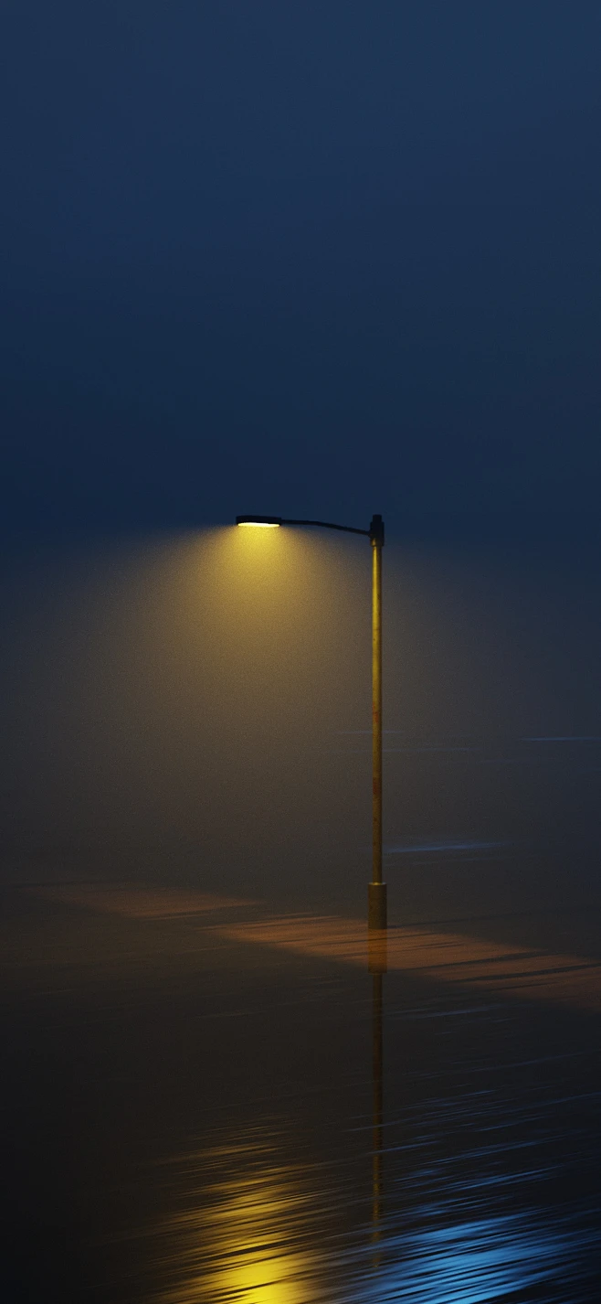 夜景 路灯 手机壁纸