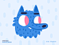 Wirewolf Mascot flat character vector branding monster illustration