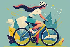 个性校园趣味运动会图片插画