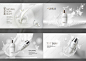 5款高级化妆品与牛奶液体海报模板矢量EPS素材-VOL-01