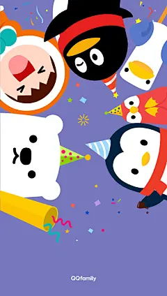 QQfamily两周岁啦!献上有爱的生日壁纸。查看你的@手机QQ 个性装扮→QQfamily专区聊天背景同步上线哦~#QQfamily两周岁# #生日快乐##生日壁纸##QQfamily壁纸# ​​​​