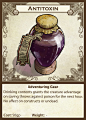 Adventuring Gear: Flasks, vials and jars.