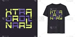现代,t恤,矢量,字体,非凡的,插画,式样,活力,几何形状,纺织品