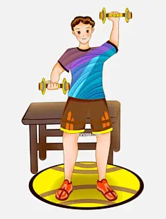 哑铃健身的小男孩图片大小2244x2953px 图片尺寸1.42 MB 来自PNG搜索网 pngss.com 免费免扣png素材下载！黄色的桌子#健身的小男孩#健身房健身#卡通人物#卡通手绘#哑铃健身#运动健身插画#