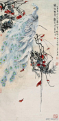 郑乃珖《花鸟作品微展》郑乃珖（1911—2005），号璧寿翁，生于福建省福州市；得叶翰侯启蒙指点，后受教业于刘海粟，并私淑海内外诸名家，博采众 长。创作以双钩白描、工笔重彩著称，亦擅写意泼墨，所作花鸟、蔬果、山水、人物，用线苍劲灵动，设色明丽，沉着，韵位隽永，自具风貌，终成大家.