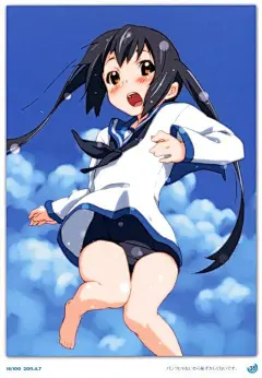 中野梓泳装图集《水边的可爱梓喵》插画欣赏_V17的博客_微原创V17.cc