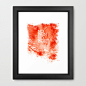 No Pain, No paint Framed Art Print #采集大赛#
