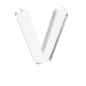 V透明玻璃字，角度2
