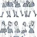 #绘画参考# JK少... - @CG原画的X先生的微博 - 微博