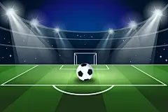 国外卡通渐变足球运动比赛体育馆场地草坪插画ai矢量设计素材模板-淘宝网