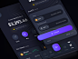 Crypto Wallet Shot - Dark Version ⭐️ app bitcoin card coin crypto crypto wallet cryptocurrency exchange nft swap tokens trade trading app trading wallet trend ui wallet