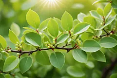 植被暖春发芽嫩芽枝丫幼苗嫩芽摄影图图片