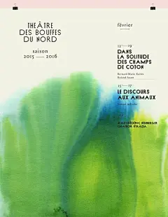 While this work by Violaine &amp; Jérémy may not reference a particular work or painter, it certainly takes its cues from art with a focus on color and the use of watercolors, as well as other pigments and inks, to create a variety of chromatic scales.