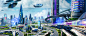 Futuristic Moscow City