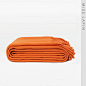 MISSLAPIN北欧简约/披肩搭巾床尾毯/橘色人字纹纯棉针织披毯-淘宝网
