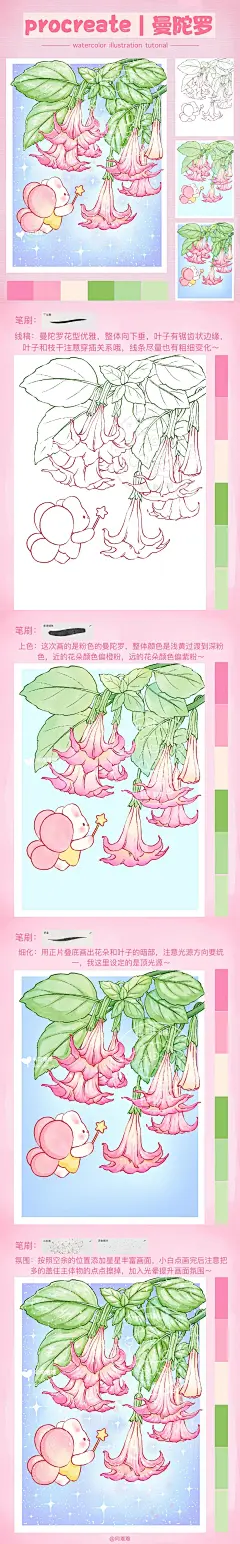 艺术热岛｜水彩曼陀罗花教程_1_向难难_来自小红书网页版