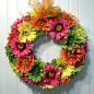 Prettiest Gerbera Daisy Wreath | ~)( Door Decor )(~