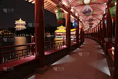 陕西省西安大唐芙蓉园夜景