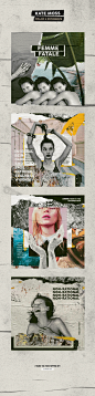 Kate Moss - collage & experiments : Various collage & experiments inspired on Kate Moss.