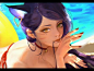 Ahri fanart (LeagueOfLegend lol)