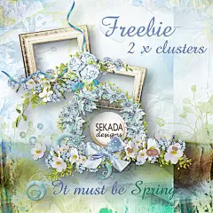 素雅蓝紫色花朵png相册模板_边框下载_黄蜂网 #采集大赛# #插画# #平面#