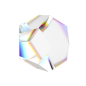 透明彩色玻璃水晶带通道折射效果不规则图形酸性风海报设计形状元素_PNG