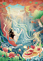 中国风商业包装插画——24节气夏（合集）系列+城市-古田路9号-品牌创意/版权保护平台