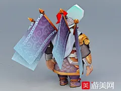 【新提醒】动漫长胡子矮角斗士3d模型下载-人物模型区 (cg009) 游美网