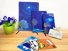 【一线一色文具】创意插画手绘日韩 记事日记笔记本 听海系列
