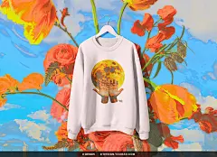 90年代复古Y2K酸性低保真油墨人物雕塑花卉PNG免抠拼贴图片素材
