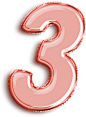 Red Number Foil Balloon