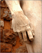 David's hand by Michelangelo