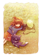 Little Big Adventures Of A Cat Lost In The Woods : This new art series, created by Alena Tkach for NeonMob, is the story of a curious kitty named Pinkerton. Told through two beautifully illustrated images, our tiny hero makes new friends getting lost in t