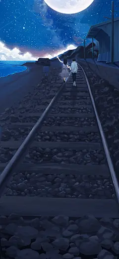 星空下的情侣