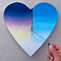 What an amazing heart shaped painting 