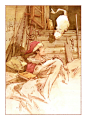 [【可乐狗 - 涂鸦王国】童话插画之谁也看不见的阳台] 一间陋室，半卷经书，一二知己，此生足矣。